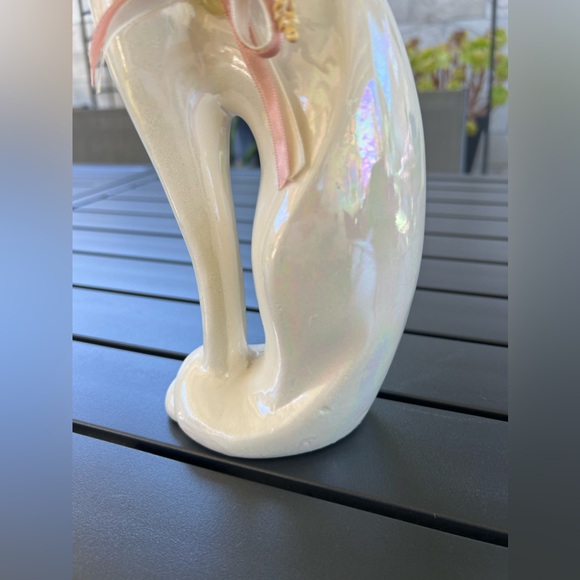 Vintage 1970s Iridescent Ceramic Cat - Picture 5 of 10